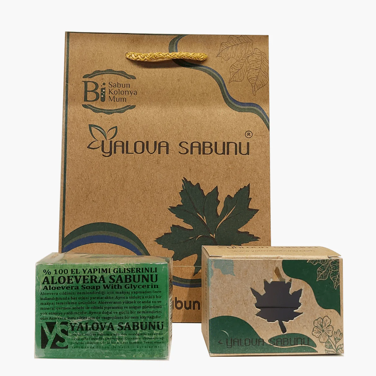 Aloe Vera Özlü Kabak Lifli El Yapımı Doğal Sabun 120gr