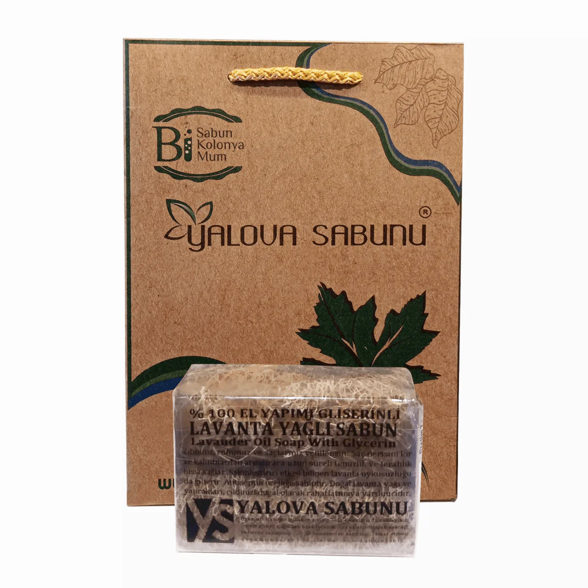 Lavanta Yağlı Kabak Lifli El Yapımı Doğal Sabun 120gr