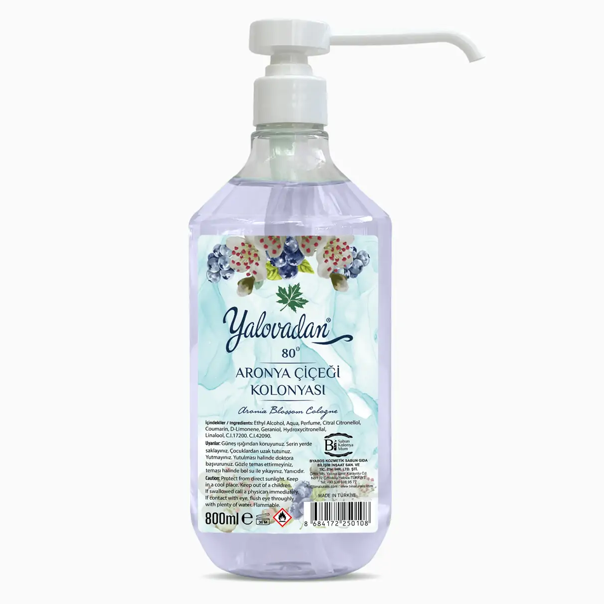 Aronya Çiçeği Kolonyası 800 ML Püskürtmeli